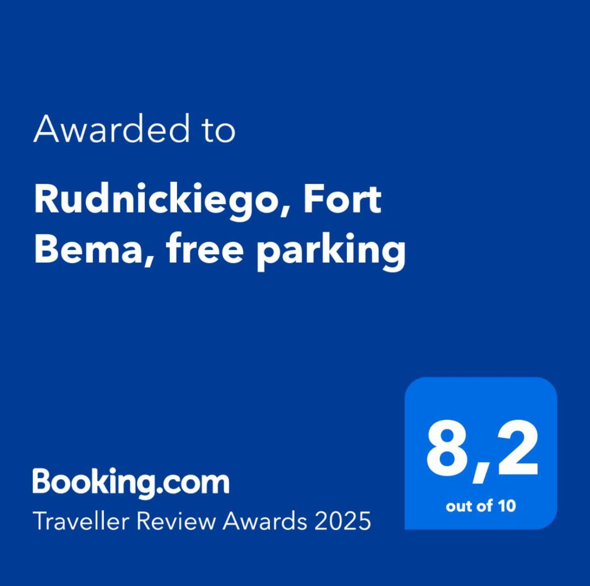Rudnickiego, Fort Bema, Free Parking By Cosmo Spirit Варшава Екстер'єр фото